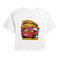 thumbnail image 1 of Cars - Faster Than Fast - Juniors Cropped Graphic T-Shirt, 1 of 4