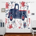 thumbnail image 1 of Cars Flowers Floral Curtains Black Out 63 Inch Length Curtains for Sliding Glass Doors Bedroom Living Room 2 Panels Set, 1 of 5