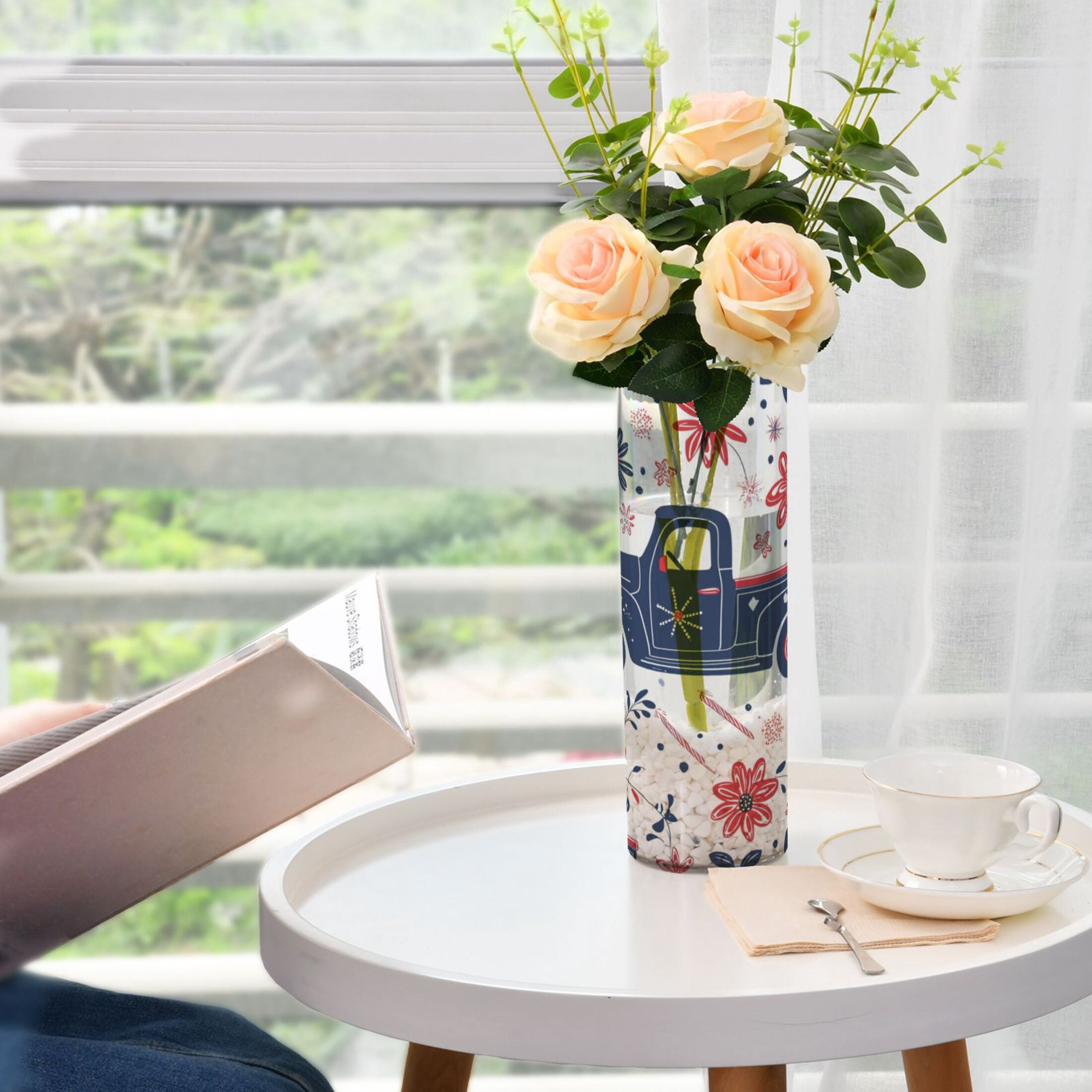 Car Flower Vase Auto Interior Decor