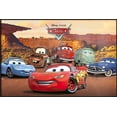 thumbnail image 1 of Cars - Framed Disney/Pixar Movie Poster (Characters - Lightning Mcqueen & Friends) (Size: 36" X 24") (Black Aluminum Frame), 1 of 6