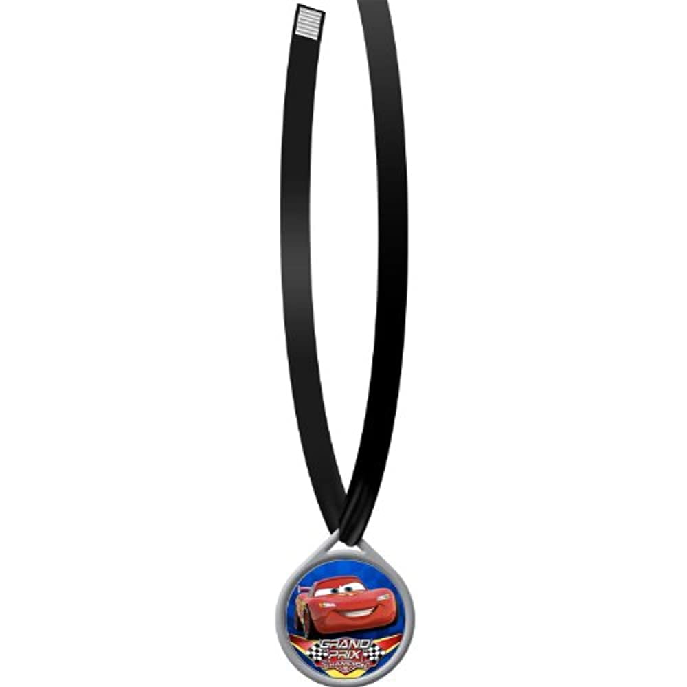 HALLMARK Cars Grand Prix Dream Party Disney Kids Birthday Party Favor Necklace Medals