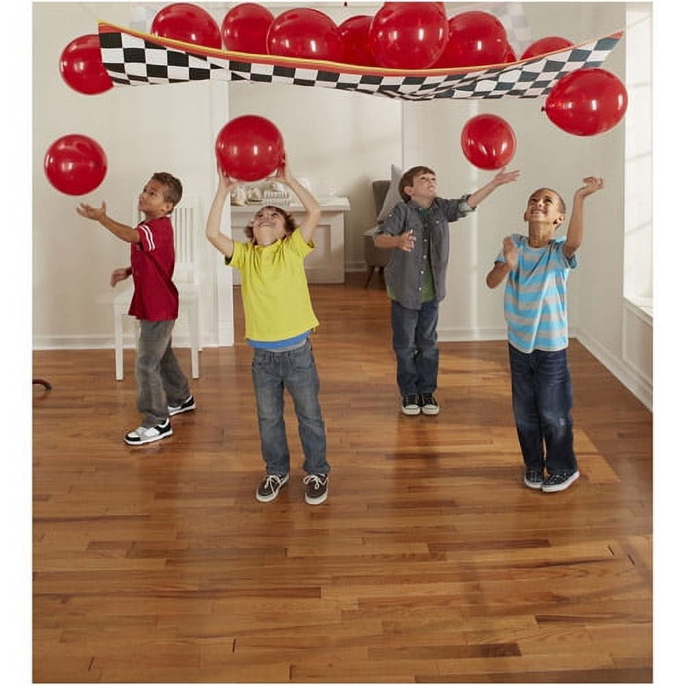 VARIOUS Cars 'Grand Prix Dream Party' Plastic Balloon Drop Kit w/ Latex Balloons (17pc)