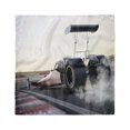 thumbnail image 1 of Cars Head Scarf, Dragster Racign down Track, Head Wrap, 3 Sizes, by Ambesonne, 1 of 2