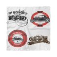 thumbnail image 1 of Cars Head Scarf, Retro Cars Pop Art, Head Wrap, 3 Sizes, by Ambesonne, 1 of 2