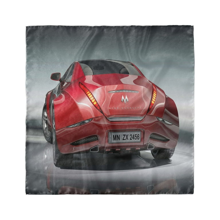 Cars Head Scarf, Sports Car Powerful Engine, Head Wrap, 3 Sizes