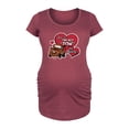 thumbnail image 1 of Cars - Key Tow My Heart - Women's Maternity Scoop Neck Graphic T-Shirt, 1 of 4