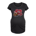 thumbnail image 1 of Cars - Key Tow My Heart - Women's Maternity Scoop Neck Graphic T-Shirt, 1 of 4