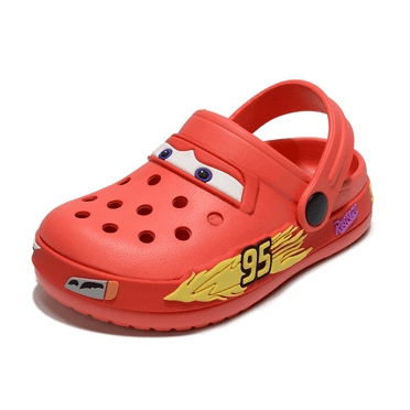 Cars Kids Clogs Shoes Cute Cartoon Slip On Garden Clogs Shoes Toddlers Slippers Sandals Soft Sole Shower Slides Water Shoes 8