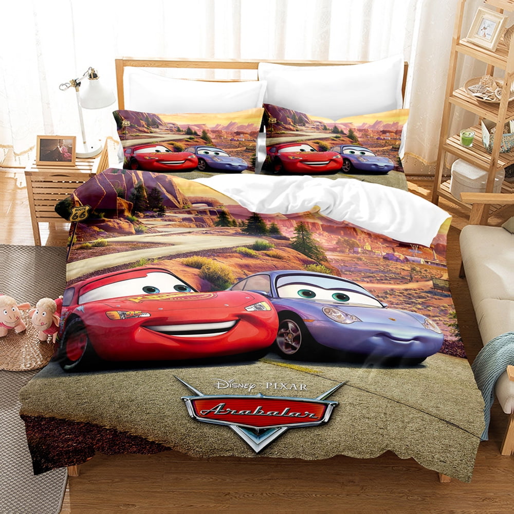 Cars Lightning_McQueen 3 Piece Bedding Set - Walmart.com