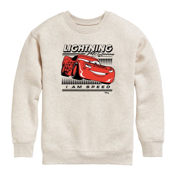 Cars - Lightning McQueen Am Speed - Toddler Boys Fleece Crew Sweatshirt