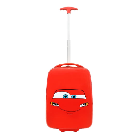 Cars Lightning McQueen Big Face 16.5" Toddler Two-Wheel Carry On Luggage