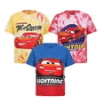 thumbnail image 1 of Cars Lightning McQueen Boys 3 Pack Tie Dye Character Short Sleeve Tees, 4-7, 1 of 7