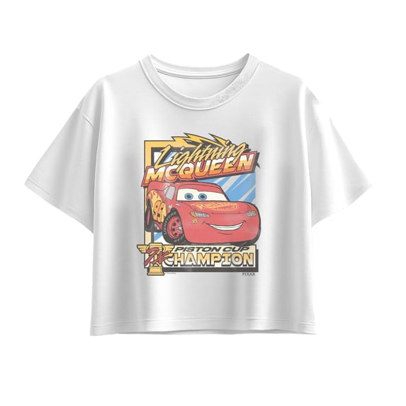 Cars - Lightning McQueen Champion - Youth Girls Boxy T-Shirt