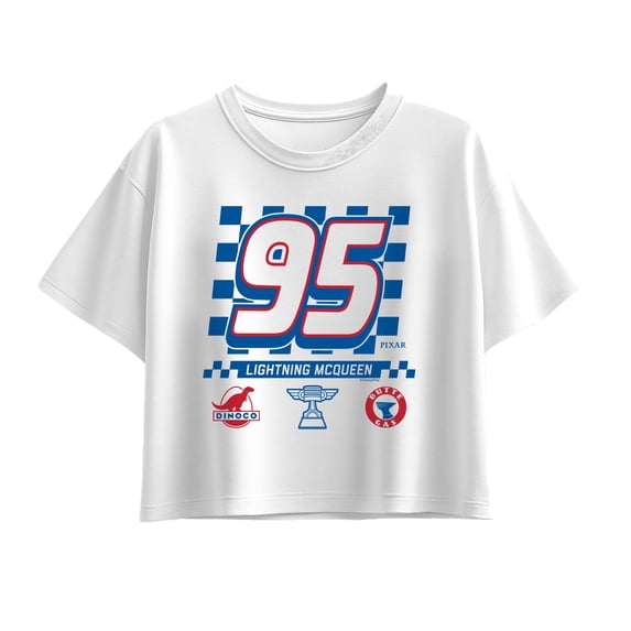 Cars - Lightning McQueen Jersey - Youth Girls Boxy T-Shirt