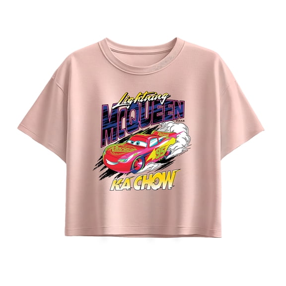 Cars - Lightning McQueen Kachow - Youth Girls Boxy T-Shirt