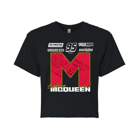 Cars - Lightning McQueen Race Jersey - Juniors Cropped Graphic T-Shirt