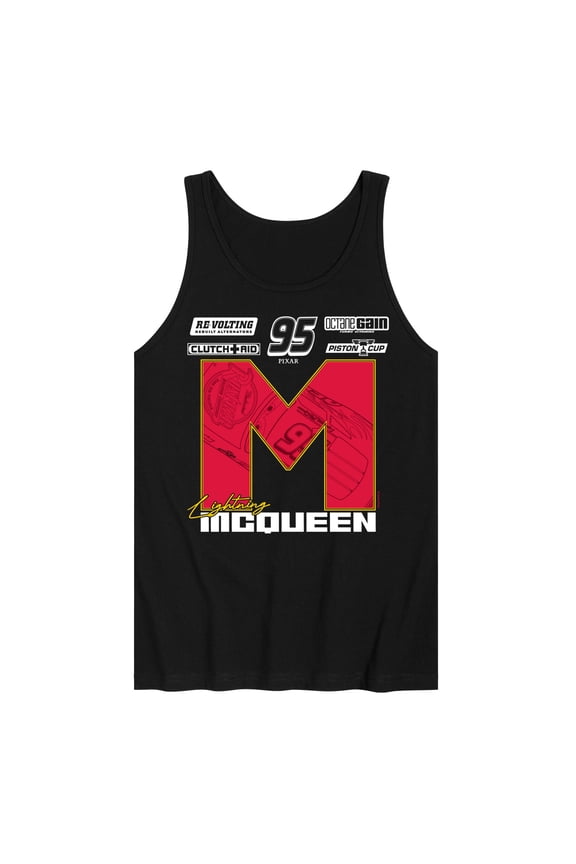 Cars - Lightning McQueen Race Jersey - Men's Sleeveless Graphic Tank