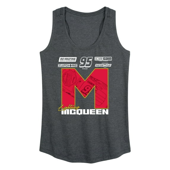 Cars - Lightning McQueen Race Jersey - Women's Racerback Graphic Tank