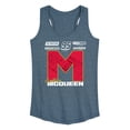 thumbnail image 1 of Cars - Lightning McQueen Race Jersey - Women's Racerback Graphic Tank, 1 of 3