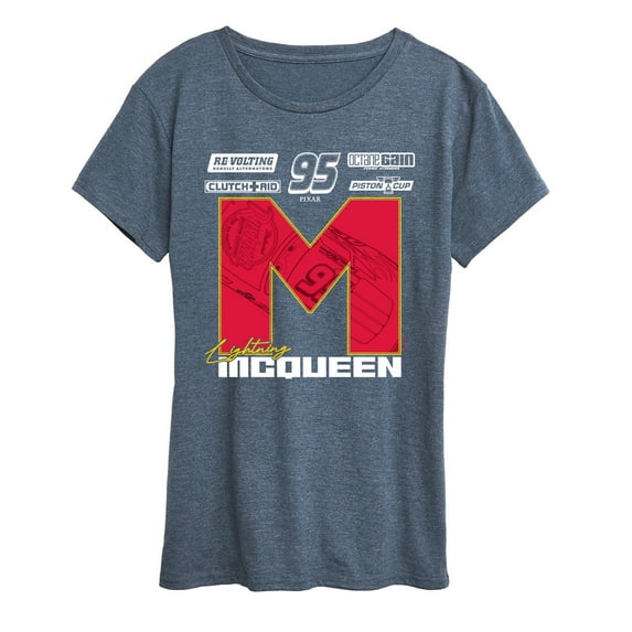 Cars - Lightning McQueen Race Jersey - Women's Short Sleeve Graphic T-Shirt