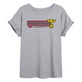 thumbnail image 1 of Cars - Lightning McQueen Race Stripe - Juniors Oversized Graphic T-Shirt, 1 of 4