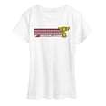thumbnail image 1 of Cars - Lightning McQueen Race Stripe - Women's Short Sleeve Graphic T-Shirt, 1 of 4