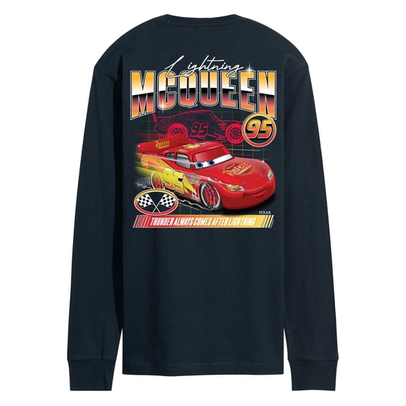 Cars - Lightning McQueen Racing Tee - Men's Long Sleeve Graphic T-Shirt