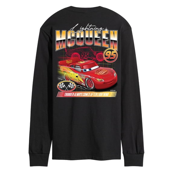 Cars - Lightning McQueen Racing Tee - Men's Long Sleeve Graphic T-Shirt