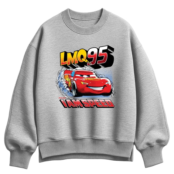 Cars - Lightning McQueen Retro Oversized Fleece Crew Sweatshirt