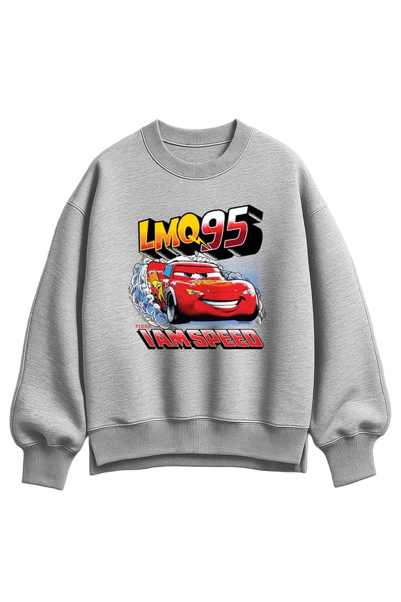 Cars - Lightning McQueen Retro - Women's Oversized Fleece Crew Sweatshirt