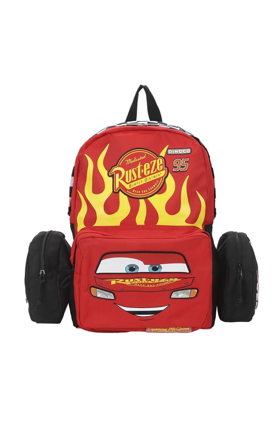 Cars Lightning McQueen Rusteze Bumper Ointment 16.5 Red Backpack
