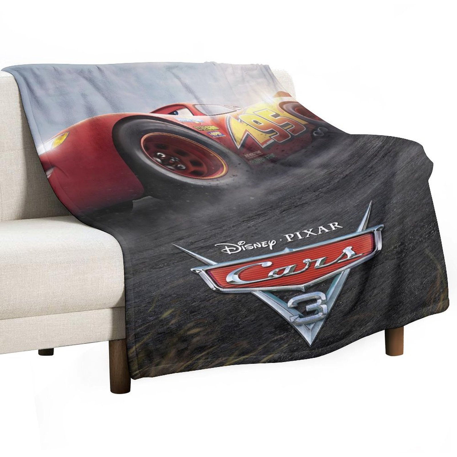 Cars Lightning McQueen Sofa Throw Blanket50" X 60"