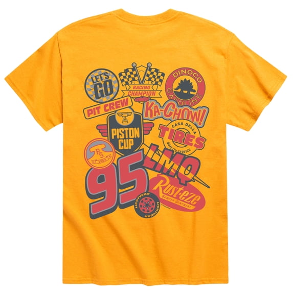 Cars - Lightning McQueen Stickers - Men's Short Sleeve Graphic T-Shirt