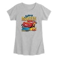 thumbnail image 1 of Cars - Lightning McQueen Think Fast - Toddler Girls Fitted Short Sleeve T-Shirt, 1 of 3