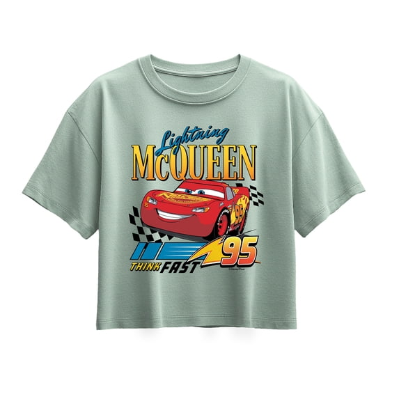 Cars - Lightning McQueen Think Fast - Youth Girls Boxy T-Shirt