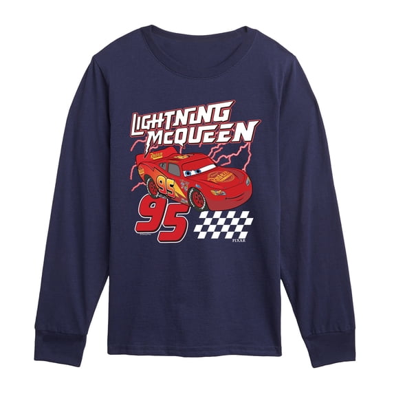 Cars - Lightning McQueen - Youth Boys Long Sleeve Graphic T-Shirt