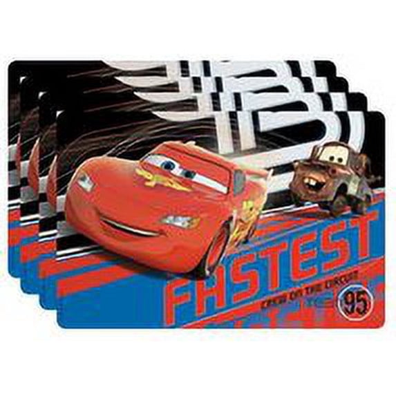 Cars Lightning McQueen and Mater Placemats (Set of 4)