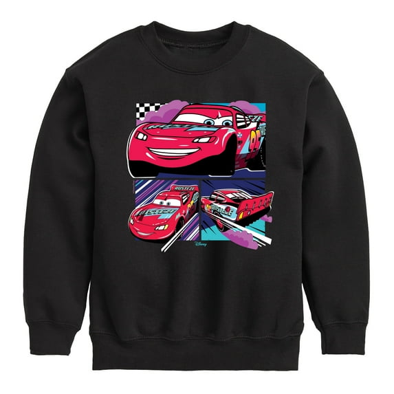 Cars - Lightning Mcqueen Finish Line - Toddler & Youth Crewneck Fleece Sweatshirt
