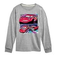 thumbnail image 1 of Cars - Lightning Mcqueen Finish Line - Toddler & Youth Long Sleeve Graphic T-Shirt, 1 of 5