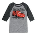 thumbnail image 1 of Cars - Lightning Mcqueen I Am Speed - Toddler & Youth Raglan Graphic T-Shirt, 1 of 4