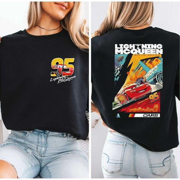Cars Ligthning Mcqueen Piston Cup Sweatshirt, Two Sided Lightning Mcqueen Shirt, Rusteze Cars Shirt, Cars T-Shirt, WDW Cars Matching Shirt