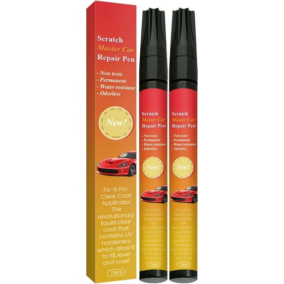All Cars Magic Pen, 2025 New The Magic Pen | All Cars for Car Scratches, Quick Fix for Scratches and Paint Damage, Weatherproof Touch Up Paint Pen Trucks (2pcs)