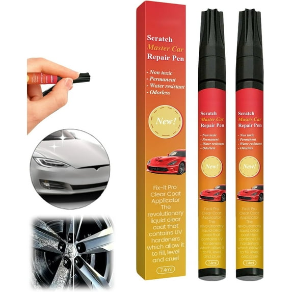 All Cars Magic Pen for Car Scratches,2025 New Magic Car Scratch Removal Pen Weatherproof Touch up Paint Pen Auto Paint Scratch Remover for Vehicles Paint Scratch Repair (Magic Pen/2pcs)