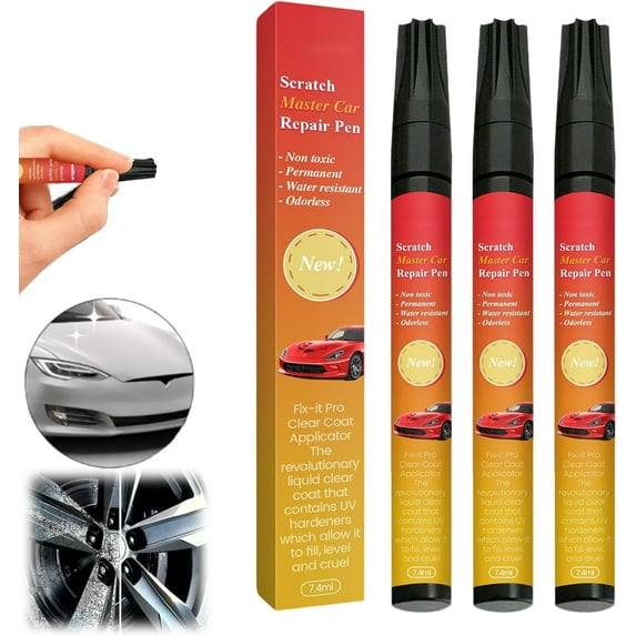 All Cars Magic Pen for Car Scratches,2025 New Magic Car Scratch Removal Pen Weatherproof Touch up Paint Pen Auto Paint Scratch Remover for Vehicles Paint Scratch Repair (Magic Pen/3pcs)