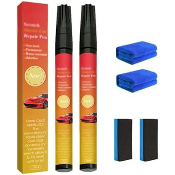 All Cars Magic Pen For Car Scratches, Magic Car Scratch Removal Pen, All Cars Fix Magic Pen, Allcarsfix Magic Pen, Weatherproof Touch Up Paint Pen, Car Paint Scratch Remover Pen (2pcs)