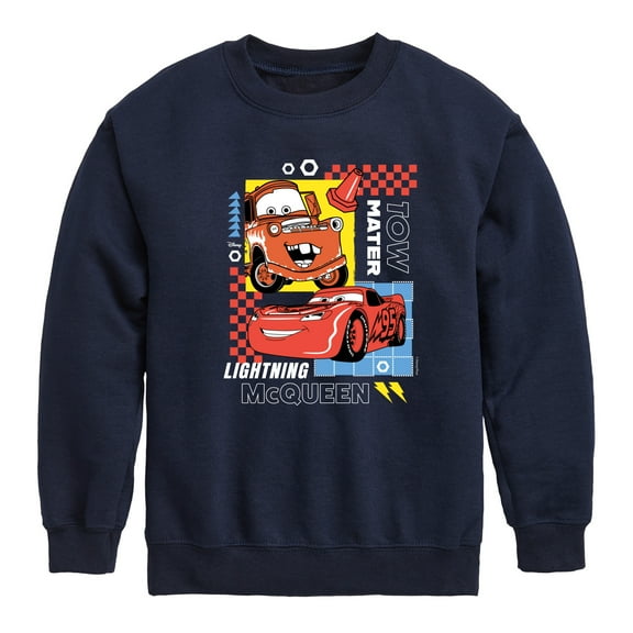 Cars - Mater Mcqueen - Toddler & Youth Crewneck Fleece Sweatshirt