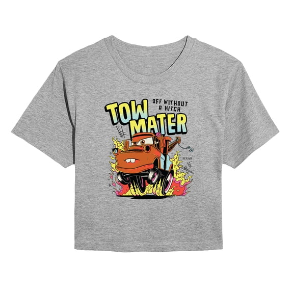 Cars - Mater Muscle Car - Juniors Cropped Graphic T-Shirt