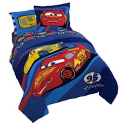 Cars McQueen and Dinco 7 Piece Full Size Comforter Set with Shams
