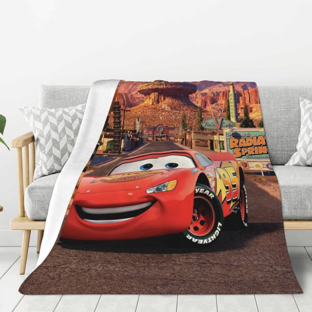 Cars Mcqueen Throw blanket Lightning Mcqueen Plush Soft Warm Flannel