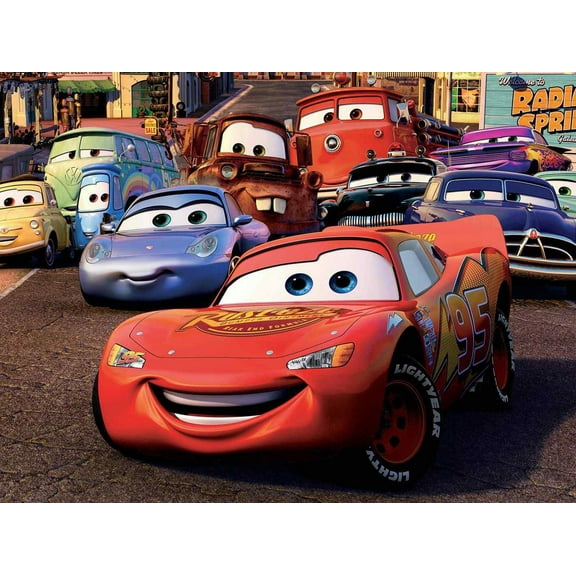 Cars Movie Diamond Painting Kits for Adults, Diamond Painting DIY 5D Full Drill Diamond Art Kit for Adults Beginner, Diamond Dots Painting Craft for Home Wall Decor 12x16 Inch